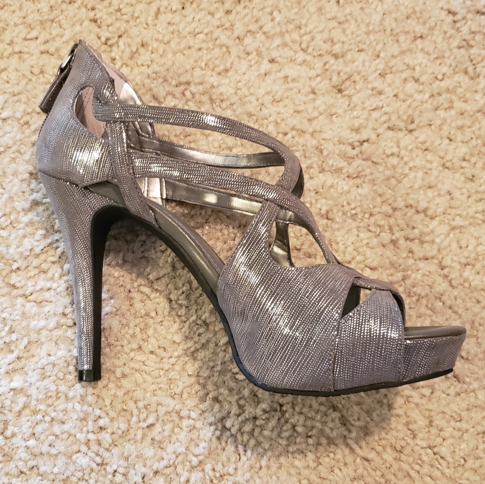 Audrey Brooke Strappy Platform Heels
